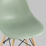 Пластиковый стул на ножках из массива бука Eames Mint варинант исполнения - 7 | Loft Concept в Волгограде