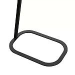 Столик приставной с прямоугольной серой столешницей Steel Stable Table варинант исполнения - 3 | Loft Concept в Волгограде