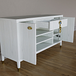 Комод-буфет Elsa Dreams White с открытыми полками   варинант исполнения - 6 | Loft Concept в Волгограде