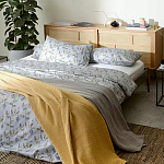 Постельное белье из сатина с рисунком 200х220 см Aurora Allure Sprout варинант исполнения - 3 | Loft Concept в Волгограде