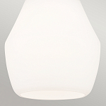 Подвесной светильник каплевидной формы с комбинированным плафоном из стали и белого матового стекла Kichler варинант исполнения - 5 | Loft Concept в Волгограде