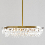 Люстра круглая с подвесками в форме стеклянных капель Glass Rain варинант исполнения - 1 | Loft Concept в Волгограде