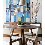 Обеденный стол круглый с изогнутыми ножками Godenza Round V Table варинант исполнения - 3 | Loft Concept в Волгограде