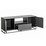 ТВ-тумба цвета графит с  2-мя дверцами и ящиком Strict Lines варинант исполнения - 3 | Loft Concept в Волгограде