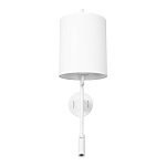 Бра с цилиндрическим тканевым абажуром и регулируемым спотом Pure Cylinder варинант исполнения - 6 | Loft Concept в Волгограде