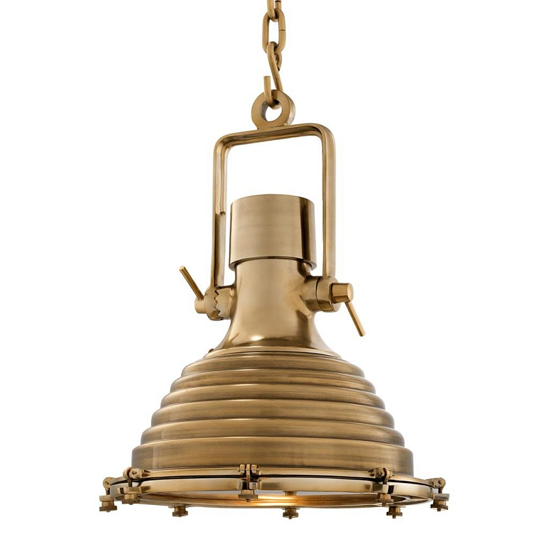 Люстра Lamp Maritime Brass Латунь Античная полированная Прозрачное Стекло в Волгограде | Loft Concept 