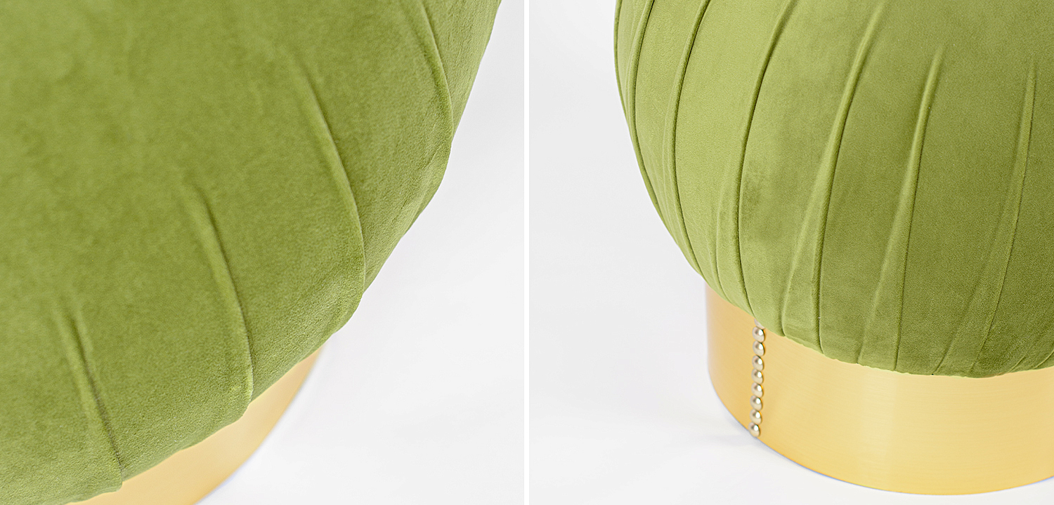 Оттоманка Art Deco Turban green Оттоманка Art Deco Turban green - Loft-Concept в Волгограде