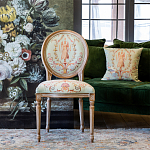 Стул из массива бука светло-зеленый с растительным орнаментом Raffael Angel Green Chair варинант исполнения - 7 | Loft Concept в Волгограде