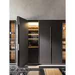 Кухонный гарнитур из дерева и камня с раздвижными дверцами OPERATING COLUMN 2.0 Dada Engenereed Kitchen варинант исполнения - 7 | Loft Concept в Волгограде