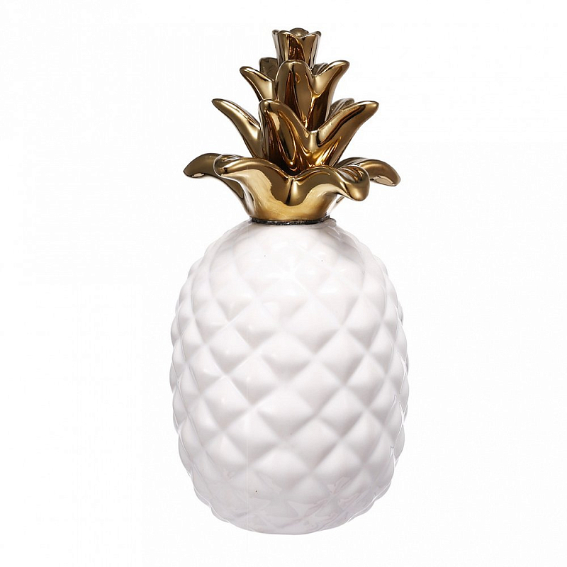 Аксессуар Pineapple White & Gold Белый Золотой в Волгограде | Loft Concept 