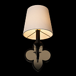 Бра с белым текстильным абажуром и фигурным основанием с зеркальной вставкой Vitorino варинант исполнения - 11 | Loft Concept в Волгограде