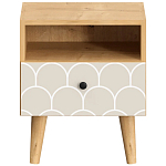 Прикроватная тумба с изображением на ящике Elise Nightstand варинант исполнения - 6 | Loft Concept в Волгограде