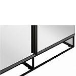 Двухдверный шкаф с зеркальными дверцами Strict Lines варинант исполнения - 3 | Loft Concept в Волгограде