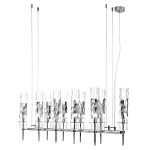 Люстра подвесная прямоугольная с 10-ю цилиндрическими плафонами LIAISON варинант исполнения - 4 | Loft Concept в Волгограде