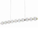 Подвесной линейный светодиодный светильник Crystal Globule Linear Hanging Lamp варинант исполнения - 1 | Loft Concept в Волгограде