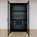 Дизайнерский шкаф витрина Elsa Dreams Black с 4-мя ящиками варинант исполнения - 5 | Loft Concept в Волгограде