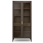 Витрина стеклянная 2-х дверная с ящиками и 5-ю полками Harper Line варинант исполнения - 3 | Loft Concept в Волгограде