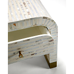 Тумбочка прикроватная Amo Bone Inlay Bedside Almond варинант исполнения - 2 | Loft Concept в Волгограде