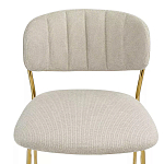 Стул барный широкой полукруглой спинкой на золотистых ножках Chair Smooth Shapes варинант исполнения - 4 | Loft Concept в Волгограде