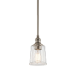 Подвесной светильник со стеклянным плафоном в форме колокола с эффектом пузырьков Kichler варинант исполнения - 1 | Loft Concept в Волгограде