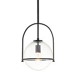 Подвесной светильник с прозрачным плафоном в форме шара в арочной подвеске Hinkley варинант исполнения - 1 | Loft Concept в Волгограде