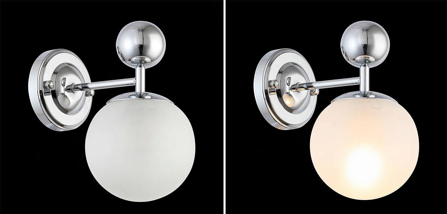 Бра Demian Chrome Wall Lamp Бра Demian Chrome Wall Lamp - Loft-Concept в Волгограде