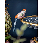 Чаша из прозрачного стекла с фигурками разноцветных попугаев на ободке 38 Eden Garden варинант исполнения - 3 | Loft Concept в Волгограде