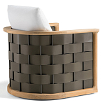 Дизайнерское уличное кресло из массива дерева с плетеной спинкой PALINFRASCA Armchair варинант исполнения - 8 | Loft Concept в Волгограде