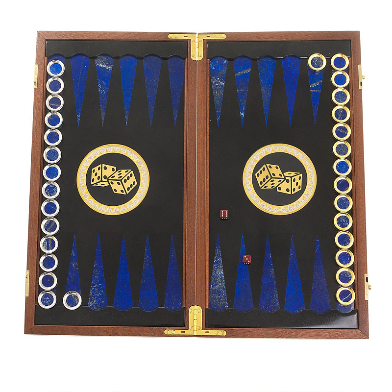Нарды настольные из натурального камня лазурит и долерит Backgammon from Stone Мульти Нарды настольные из натурального камня лазурит и долерит Backgammon from Stone Мульти в Волгограде | Loft Concept