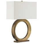 Настольная лампа с корпусом в форме кольца и прямоугольным абажуром French Ring варинант исполнения - 6 | Loft Concept в Волгограде