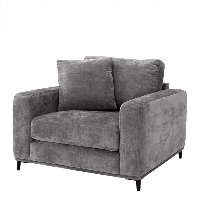 Кресло Eichholtz Chair Feraud Grey Серый Черный Кресло Eichholtz Chair Feraud Grey Серый Черный в Волгограде | Loft Concept