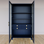 Дизайнерский шкаф витрина Elsa Dreams Blue с 4-мя ящиками варинант исполнения - 5 | Loft Concept в Волгограде