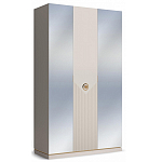 Шкаф трёхдверный с 2-мя зеркальными дверками Satin Furniture варинант исполнения - 1 | Loft Concept в Волгограде