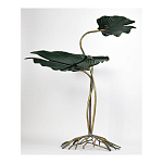 Столик приставной с тремя столешницами Тропические листья Tropical Forest gold варинант исполнения - 4 | Loft Concept в Волгограде