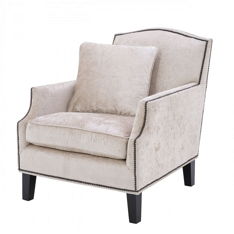Кресло Eichholtz Chair Merlin Бежевый Черный Кресло Eichholtz Chair Merlin Бежевый Черный в Волгограде | Loft Concept