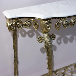 Консоль бронзовая с мраморной столешницей Bronze De Console варинант исполнения - 2 | Loft Concept в Волгограде