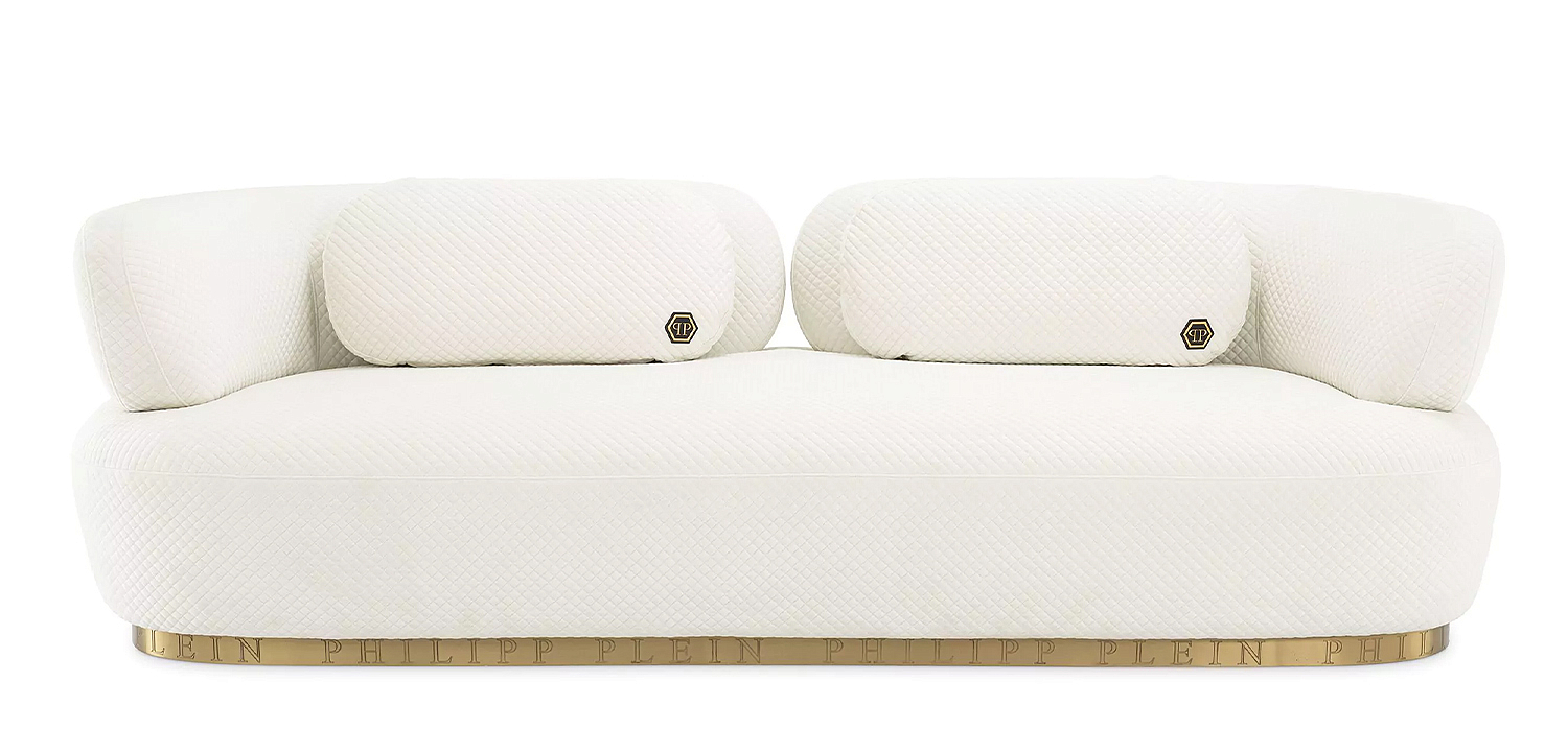 Диван Philipp Plein Sofa Signature Белый Диван Philipp Plein Sofa Signature Белый - Loft-Concept в Волгограде