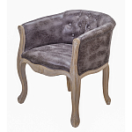 Кресло низкое в стиле прованс Louis French Armchair brown варинант исполнения - 1 | Loft Concept в Волгограде