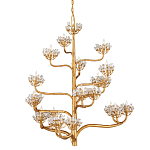 Люстра золотая в виде растения Golden Flower Glade варинант исполнения - 3 | Loft Concept в Волгограде