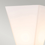 Бра для ванных комнат с матовым черным основанием и белым стеклянным плафоном трапециевидной формы Elstead Lighting варинант исполнения - 2 | Loft Concept в Волгограде