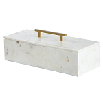 Шкатулка из белого мрамора Save Time варинант исполнения - 1 | Loft Concept в Волгограде
