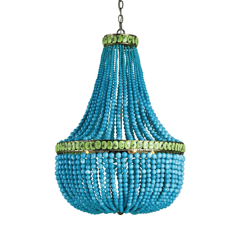 Светильник CURREY AND COMPANY HEDY CHANDELIER Бирюзовый Светильник CURREY AND COMPANY HEDY CHANDELIER Бирюзовый в Волгограде | Loft Concept