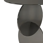 Дизайнерский журнальный стол с основанием из круглых элементов Lirod варинант исполнения - 1 | Loft Concept в Волгограде