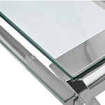 Стол письменный с прозрачной столешницей Corporate Identity варинант исполнения - 2 | Loft Concept в Волгограде