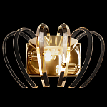 Бра золотого цвета с изогнутыми хрустальными элементами Radiant Ribbons варинант исполнения - 1 | Loft Concept в Волгограде