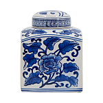 Ваза с крышкой в китайском стиле Oriental Blue & White Ornament Vases варинант исполнения - 2 | Loft Concept в Волгограде