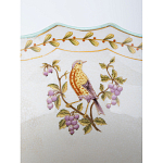 Ваза из голубого фарфора с рисунком птиц и цветов и декоративными элементами Blue Garden варинант исполнения - 5 | Loft Concept в Волгограде