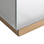 Столик журнальный зеркальный с золотым декором Gold Painted Mirror Table варинант исполнения - 2 | Loft Concept в Волгограде