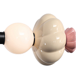 Подвесной светильник линейный с керамическими элементами 24W LED Fragrant Light варинант исполнения - 6 | Loft Concept в Волгограде