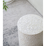 Приставной столик с рисунком из раковин устриц Bone Inlay варинант исполнения - 7 | Loft Concept в Волгограде